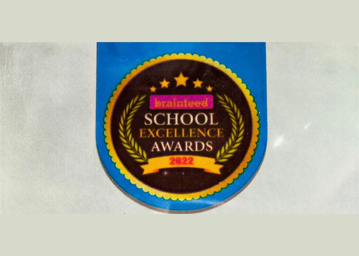Brainfeed School Excellence Awards 2022 certificate — Top 100 Preschools of India