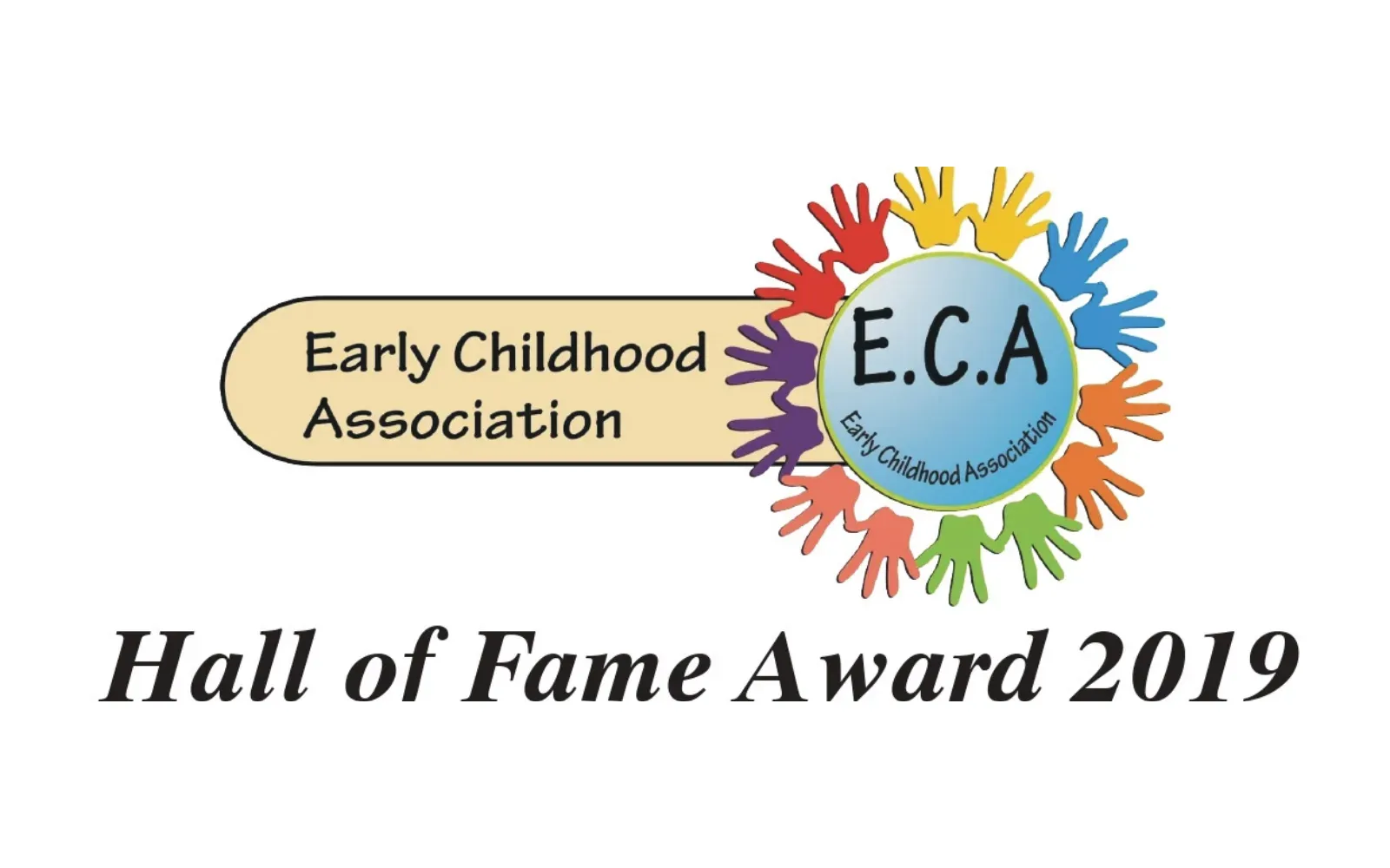 Early Childhood Association Hall of Fame Award 2019 certificate presented to Kayo International